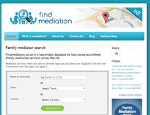 Tablet Screenshot of findmediation.co.uk